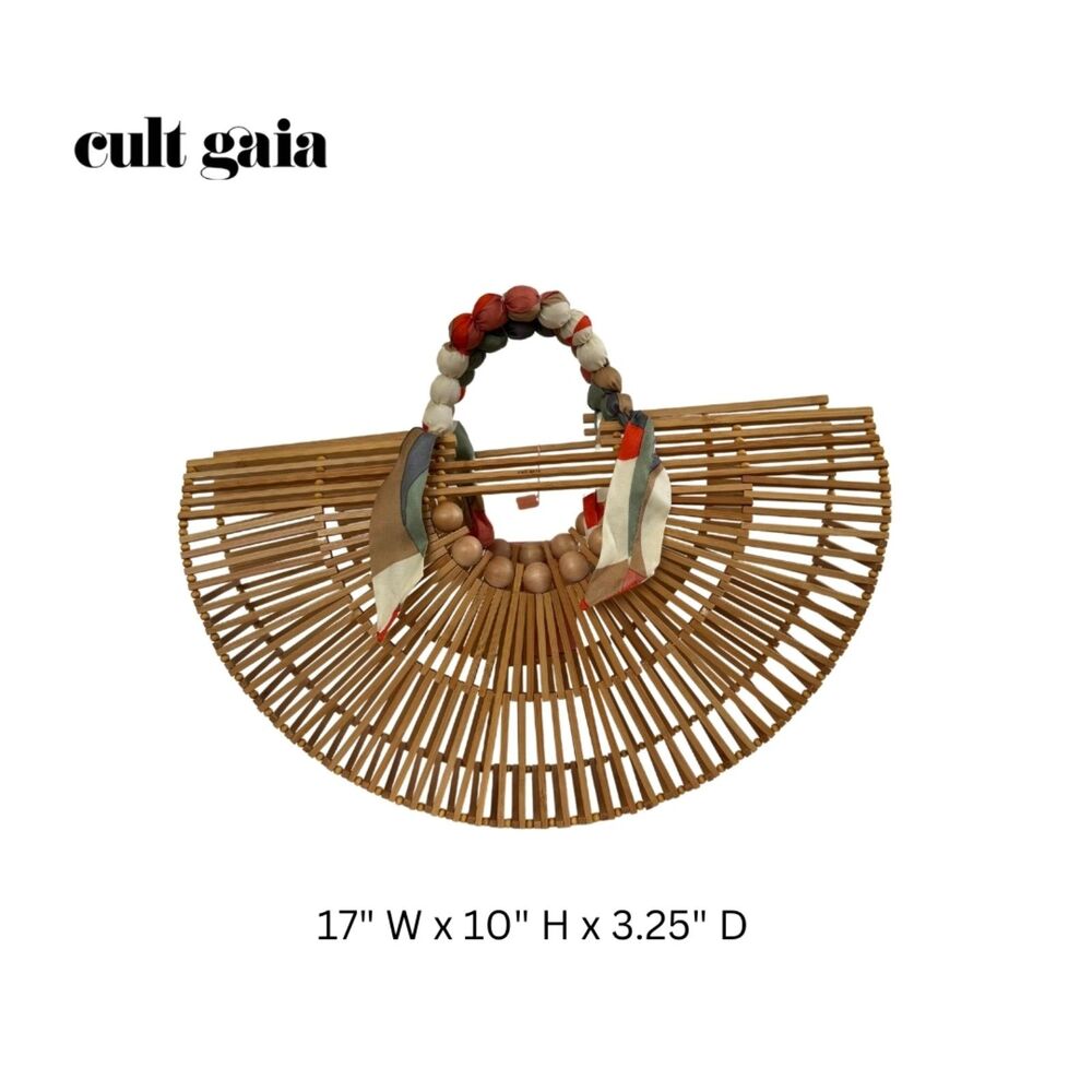 Cult Gaia Gaias Fan Ark Bag Natural - Picture 1 of 8